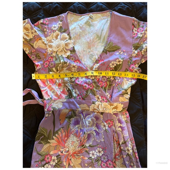 Spell Blue Skies Wrap Maxi Dress Size XS - Picture 13 of 16